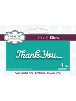Creative Expressions Thank You One Liner Craft Die
