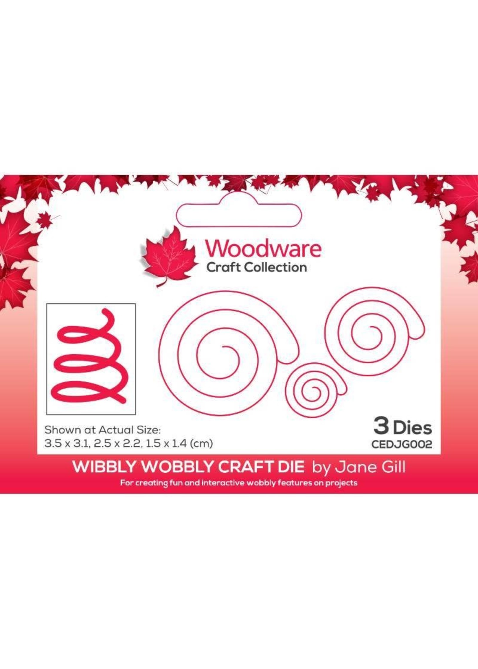 Creative Expressions Woodware Jane Wibbly Wobbly Craft Die
