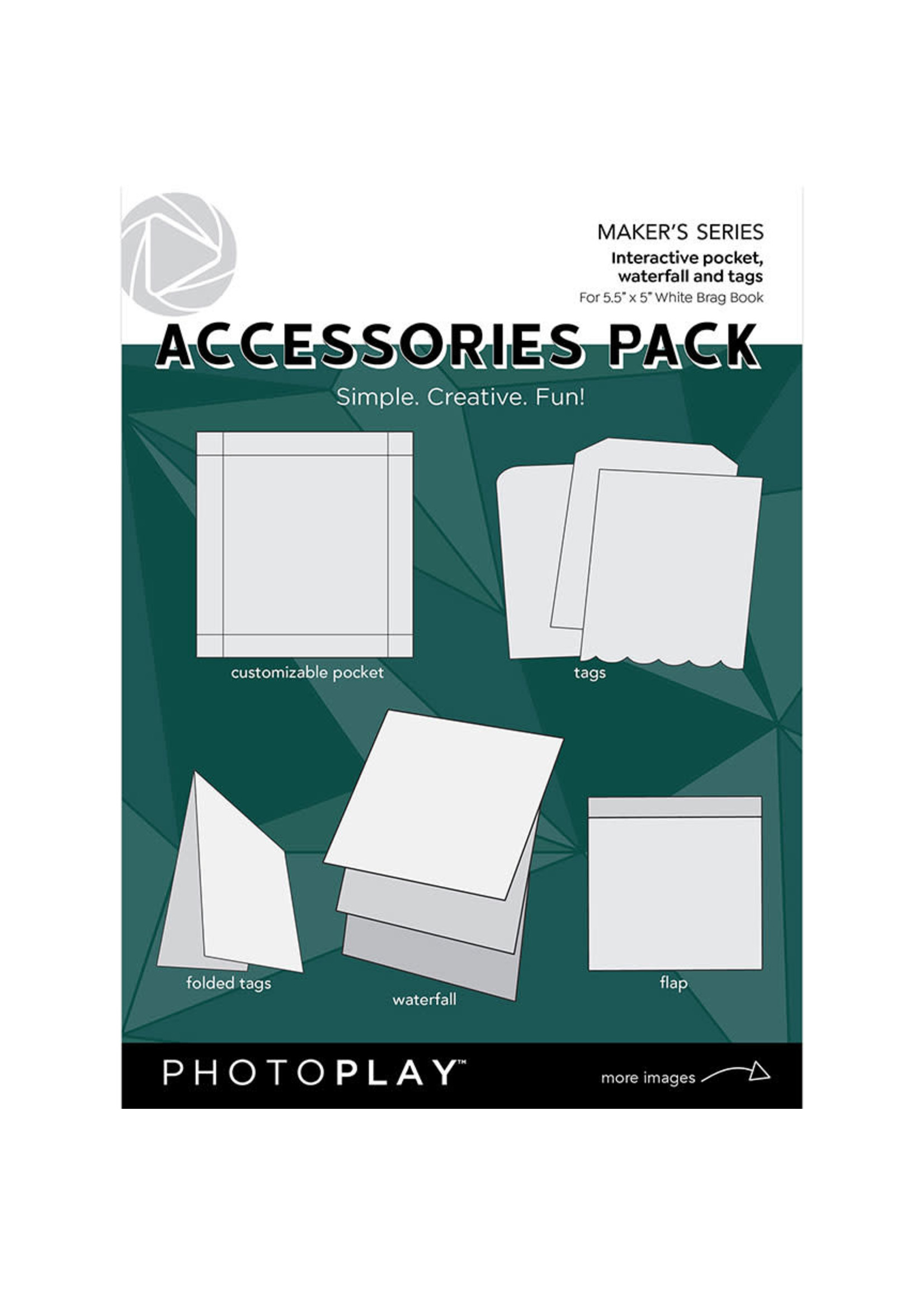 Photoplay Maker Series Brag Book: Accessory Pack White