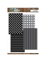 Photoplay The Great Outdoors: 4-pc Plaid Stencil 6x9