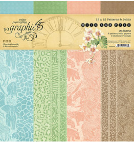 Graphic 45 Wild & Free 12x12 Patterns & Solids Pack