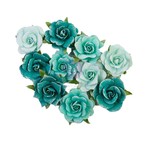 PRIMA MARKETING INC Painted Floral Flowers: Shiny Teal