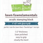 lawn fawn Stamp Acrylic Block 3x6