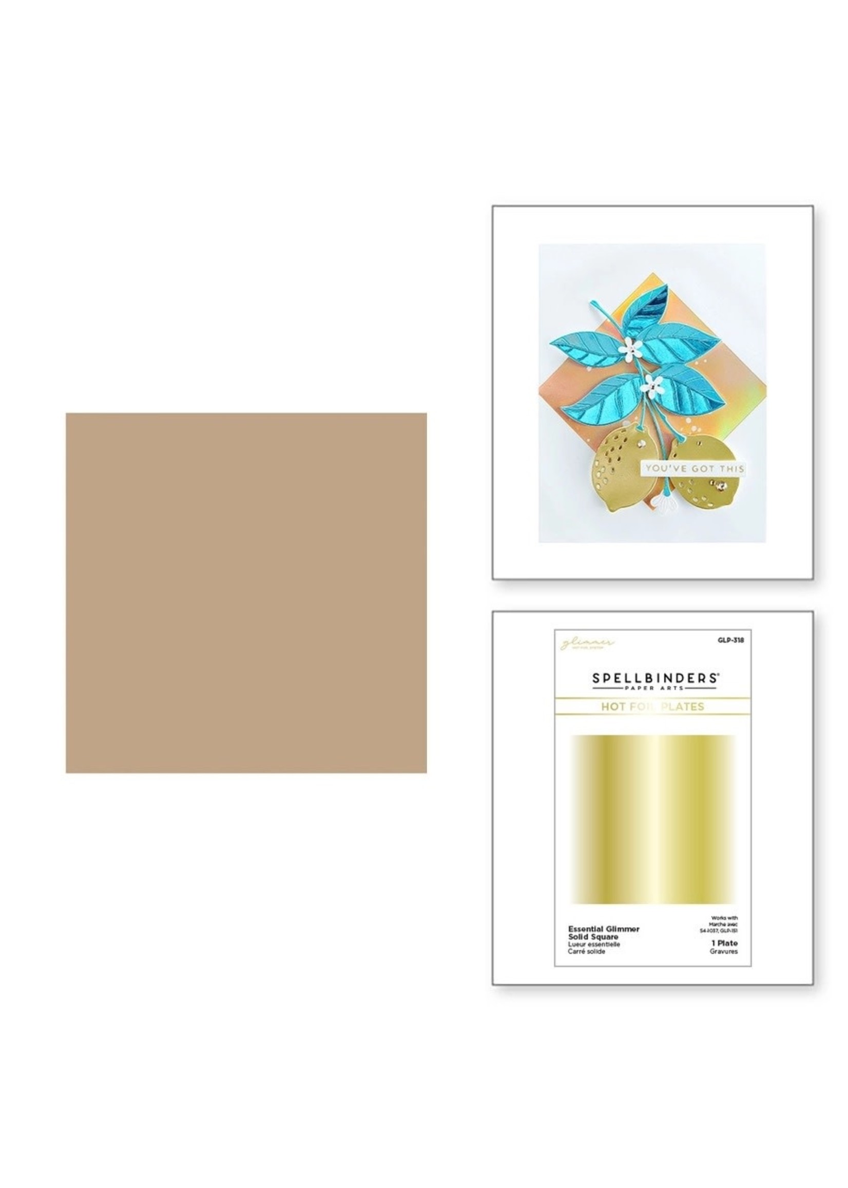 spellbinders Essential Hot Foil Plate: Solid Square