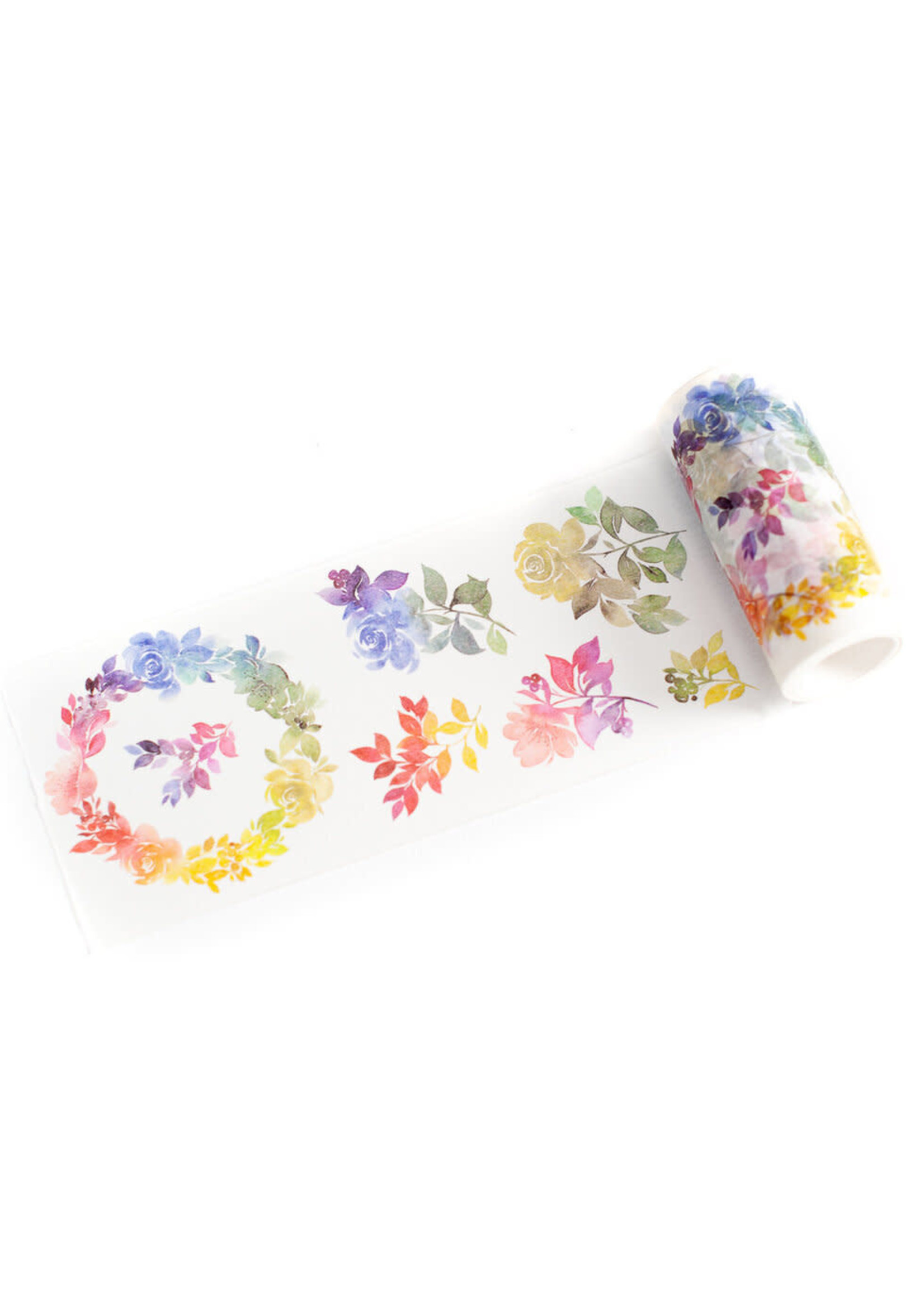 PinkFresh Studios Rainbow Floral Washi