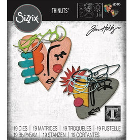 sizzix Abstract Faces Thinlits® Die Set