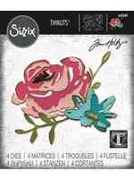 Sizzix Brushstroke Flowers #4 Thinlits® Die Set