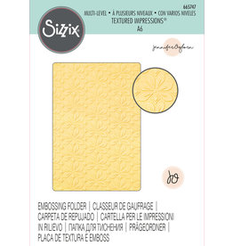 sizzix Flower Power Multi-Level Textured Impressions® Embossing Folder