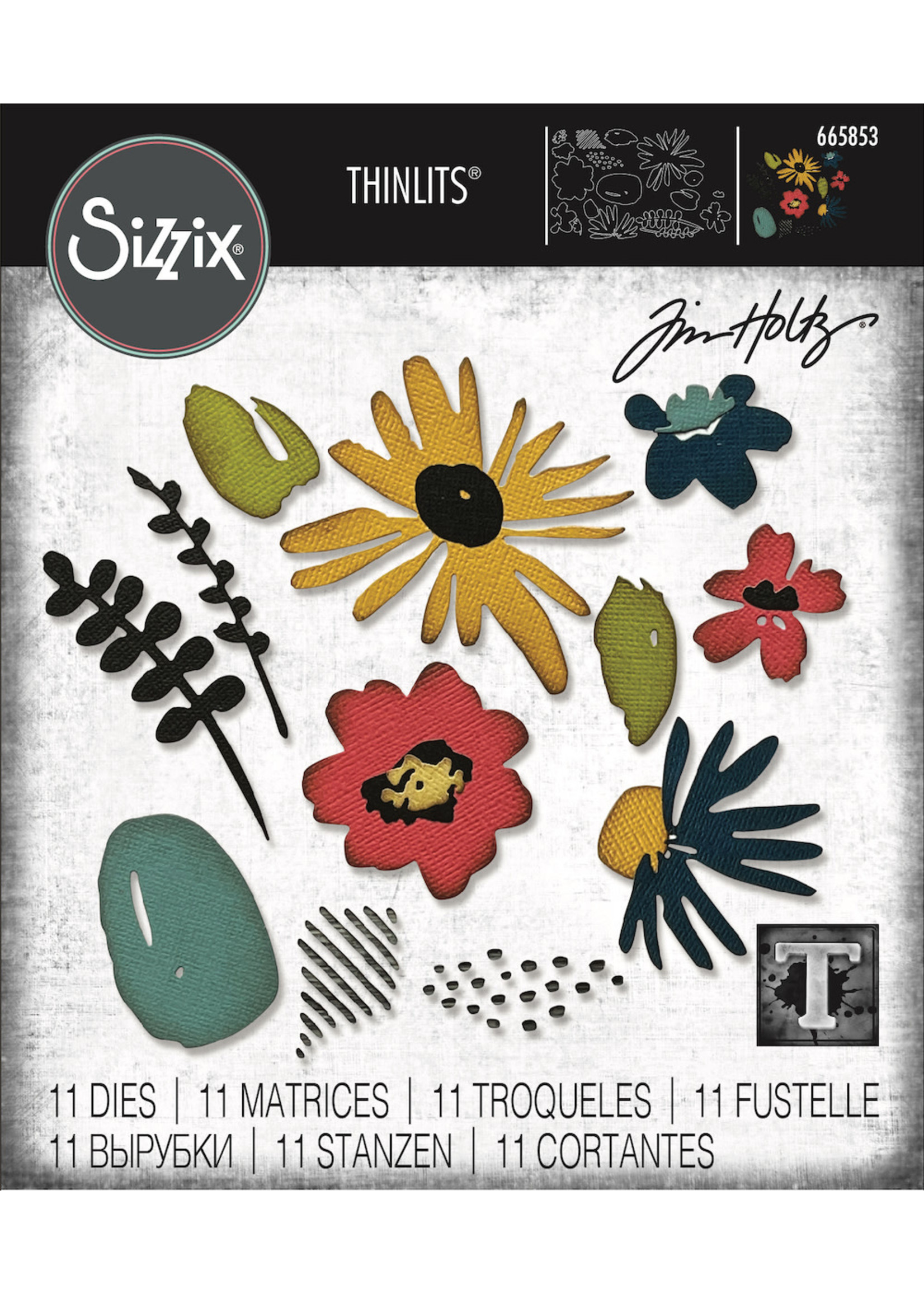Sizzix Modern Floristry Thinlits® Die Set