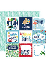 Carta Bella Beach Party Paper: 4x4 Journaling Cards