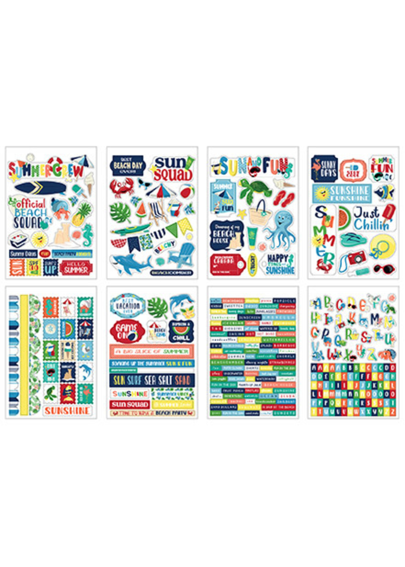 Carta Bella Beach Party:  Sticker Book