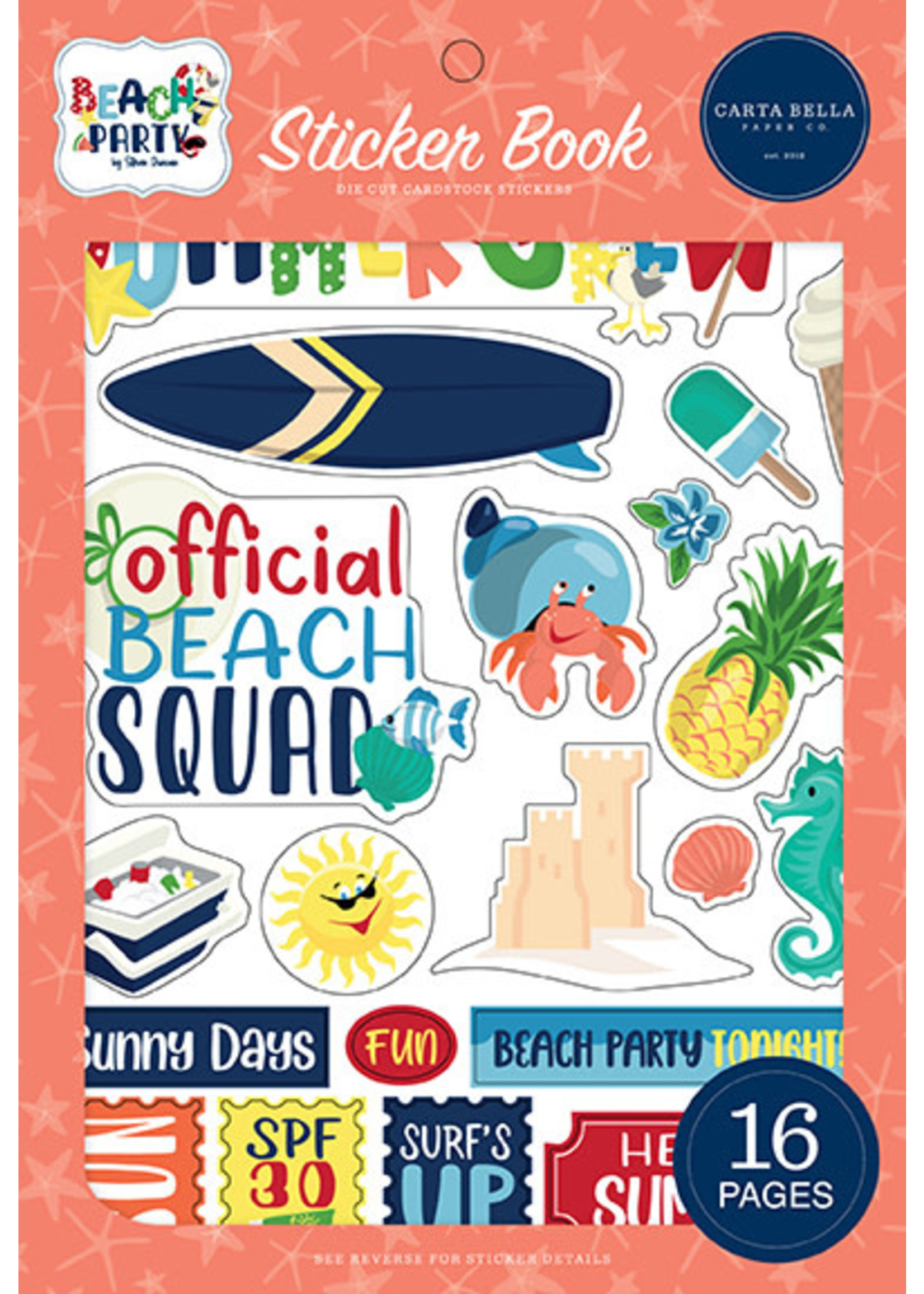 Carta Bella Beach Party:  Sticker Book