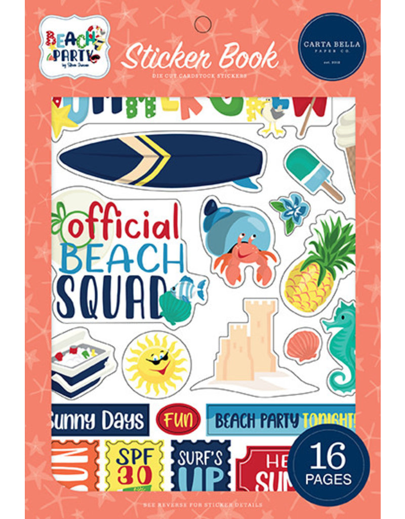 Carta Bella Beach Party:  Sticker Book