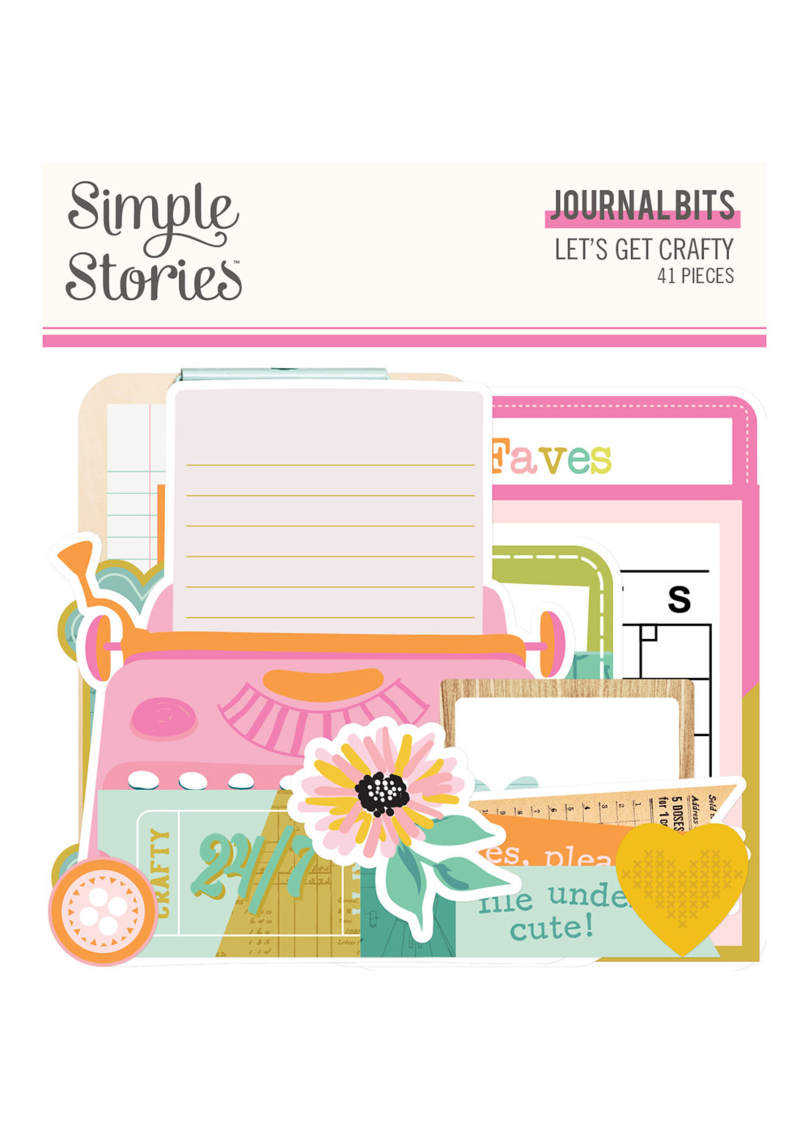 Simple Stories Let's Get Crafty - Journal Bits