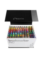 Karin Markers Brushmarker PRO Mega Box PLUS 72 colors + 3 blenders set