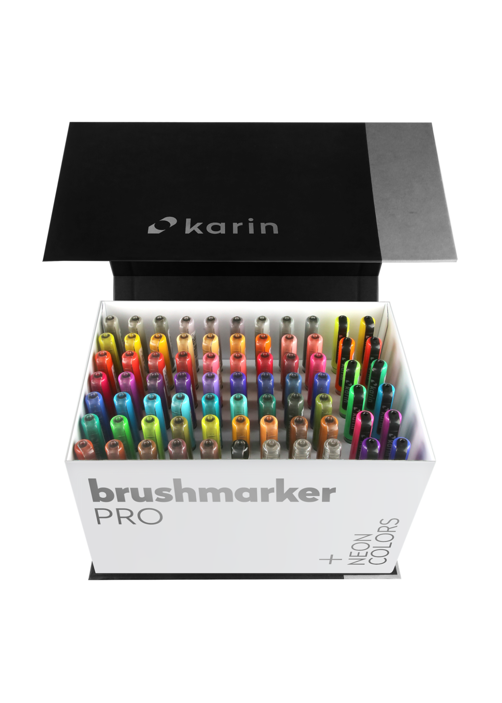 Karin Markers Brushmarker PRO Mega Box PLUS 72 colors + 3 blenders set