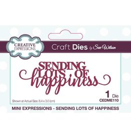 Creative Expressions Mini Expressions Die: Sending Lots of Happiness