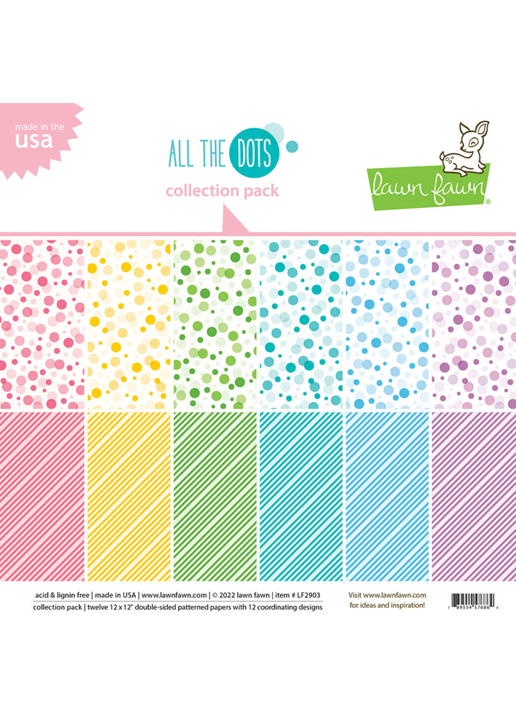 Lawn Fawn all the dots 12x12 collection pack