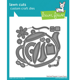 lawn fawn stitched teapot die