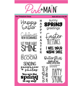 pink & main Spring Sayings Stamp