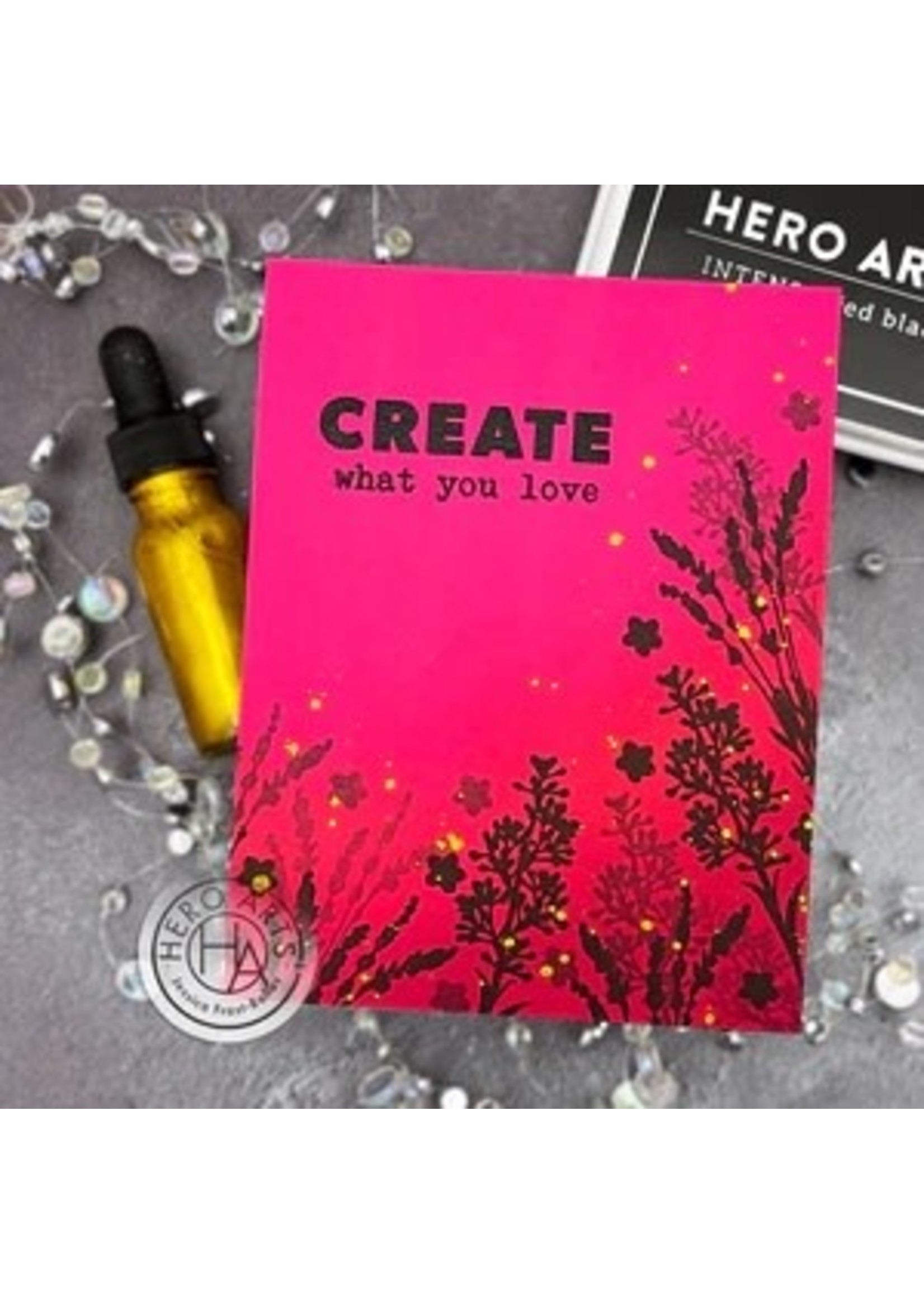 HERO ARTS Art Journal Messages Stamp