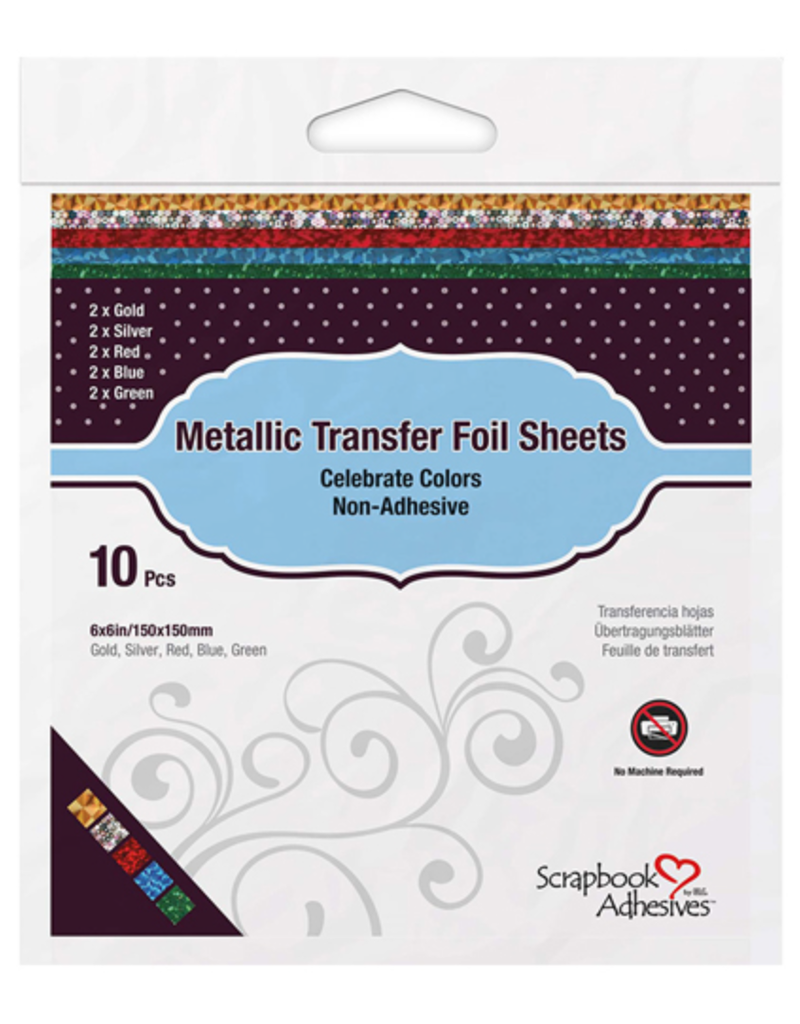 Scrapbook Adesives Nature Colors Metallic Transfer Foil Sheets
