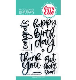 avery elle Bold Greetings Stamp