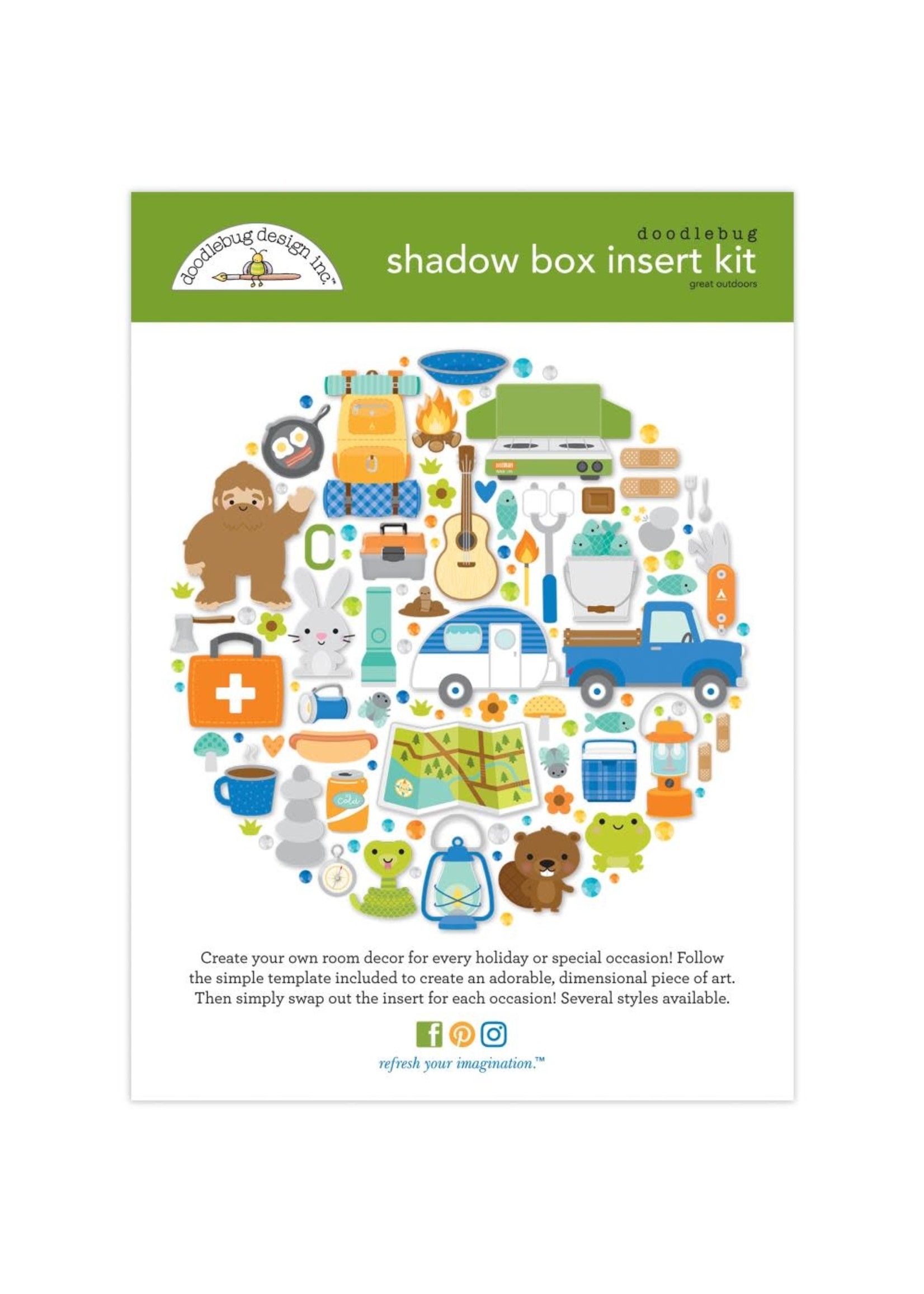DOODLEBUG Great Outdoors Shadow Box Insert Kit