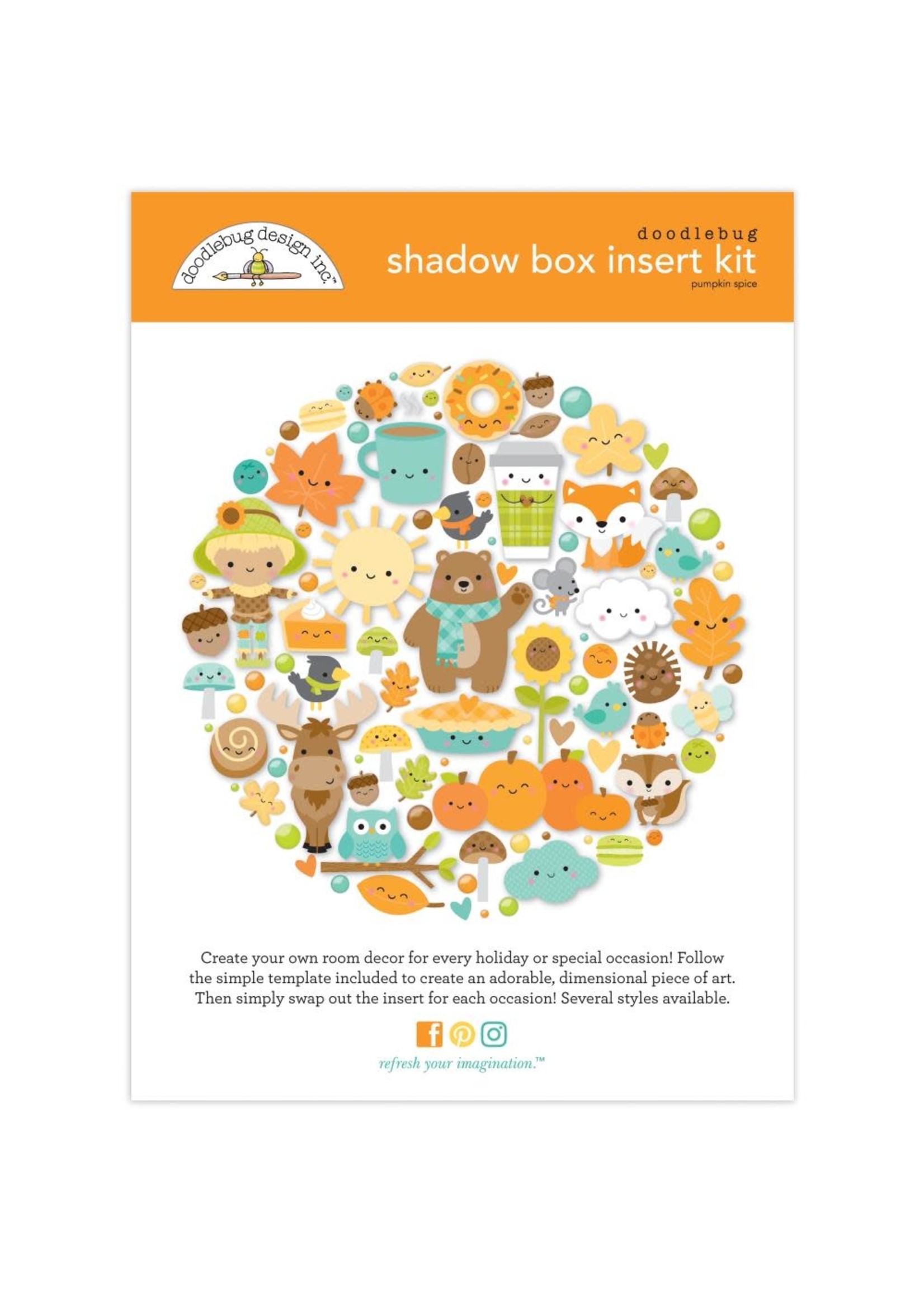 DOODLEBUG Pumpkin Spice Shadow Box Insert Kit
