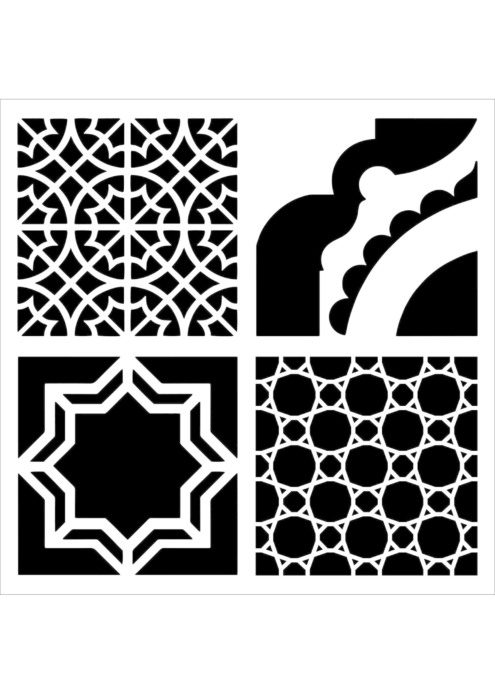 The Crafter's Workshop 6x6 Stencil Marrakesh Tiles