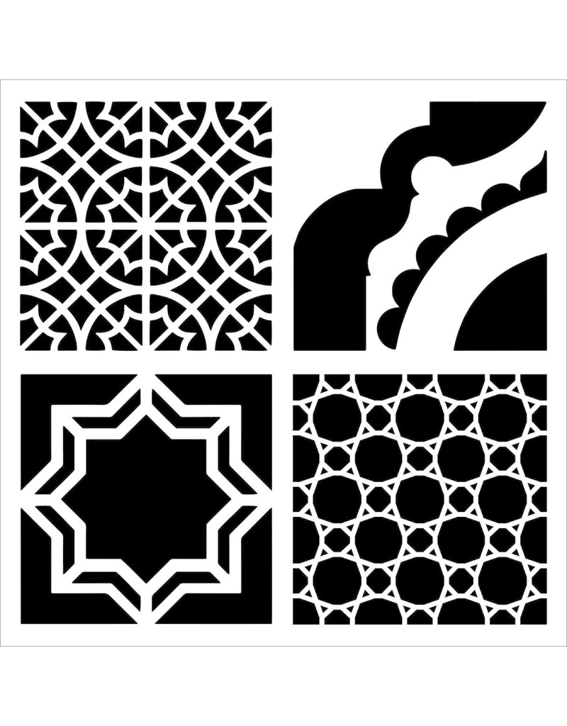 The Crafter's Workshop 6x6 Stencil Marrakesh Tiles