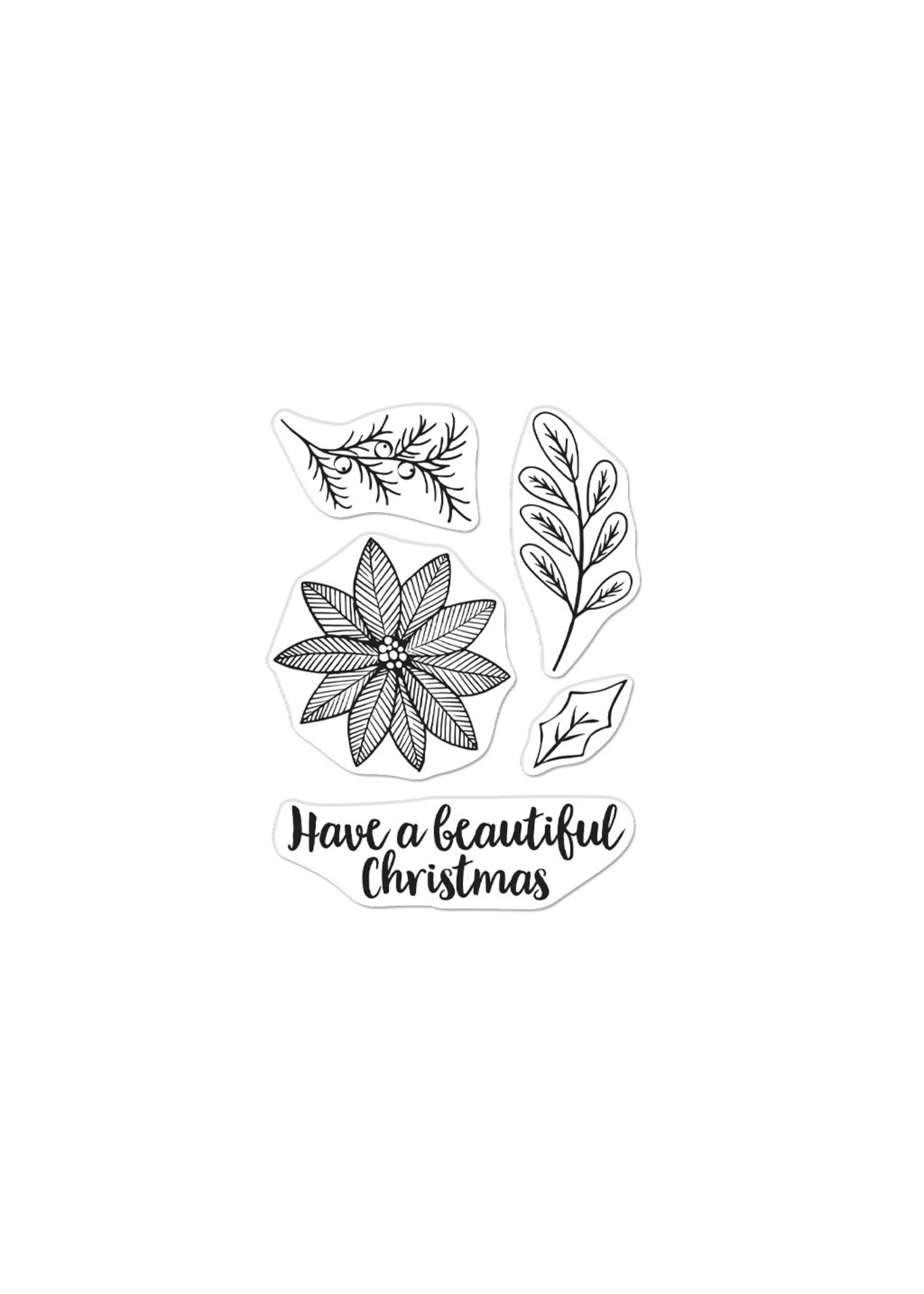 HERO ARTS Poinsettia Arrangement Stamp