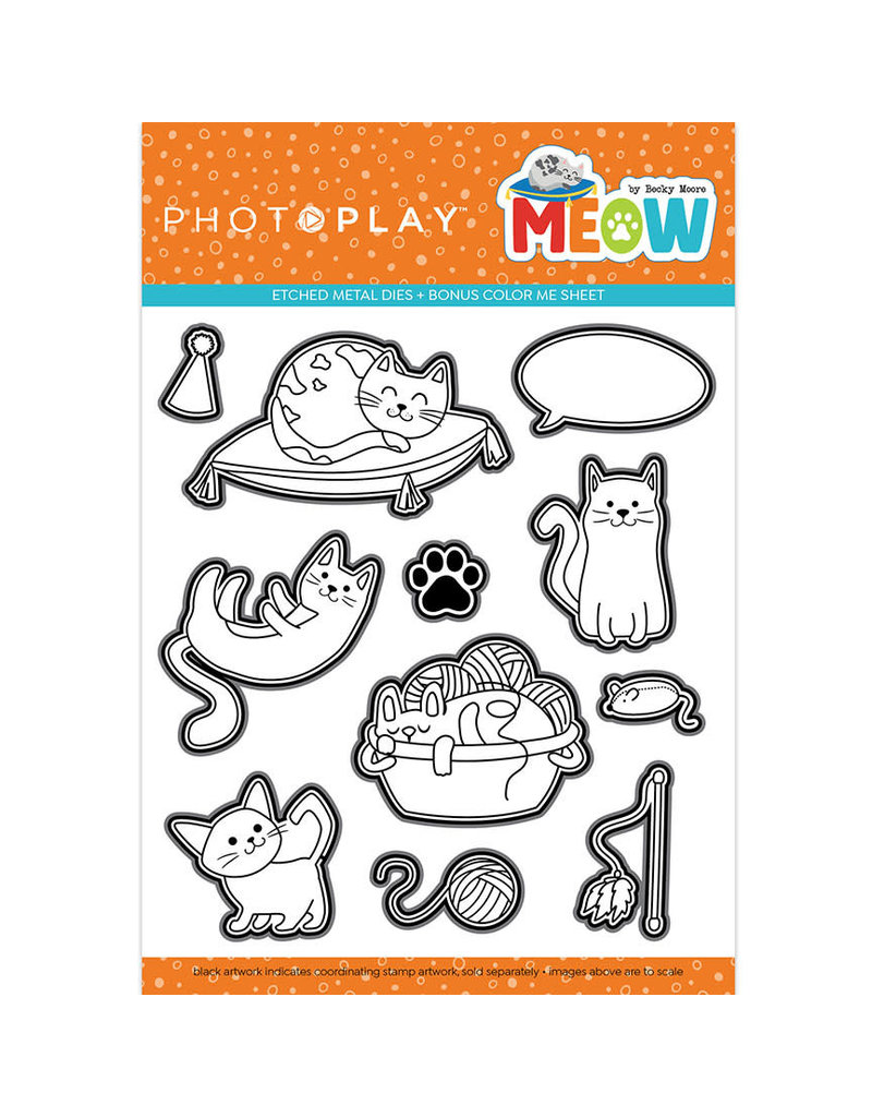 Photoplay Meow:  Meow Etched Dies