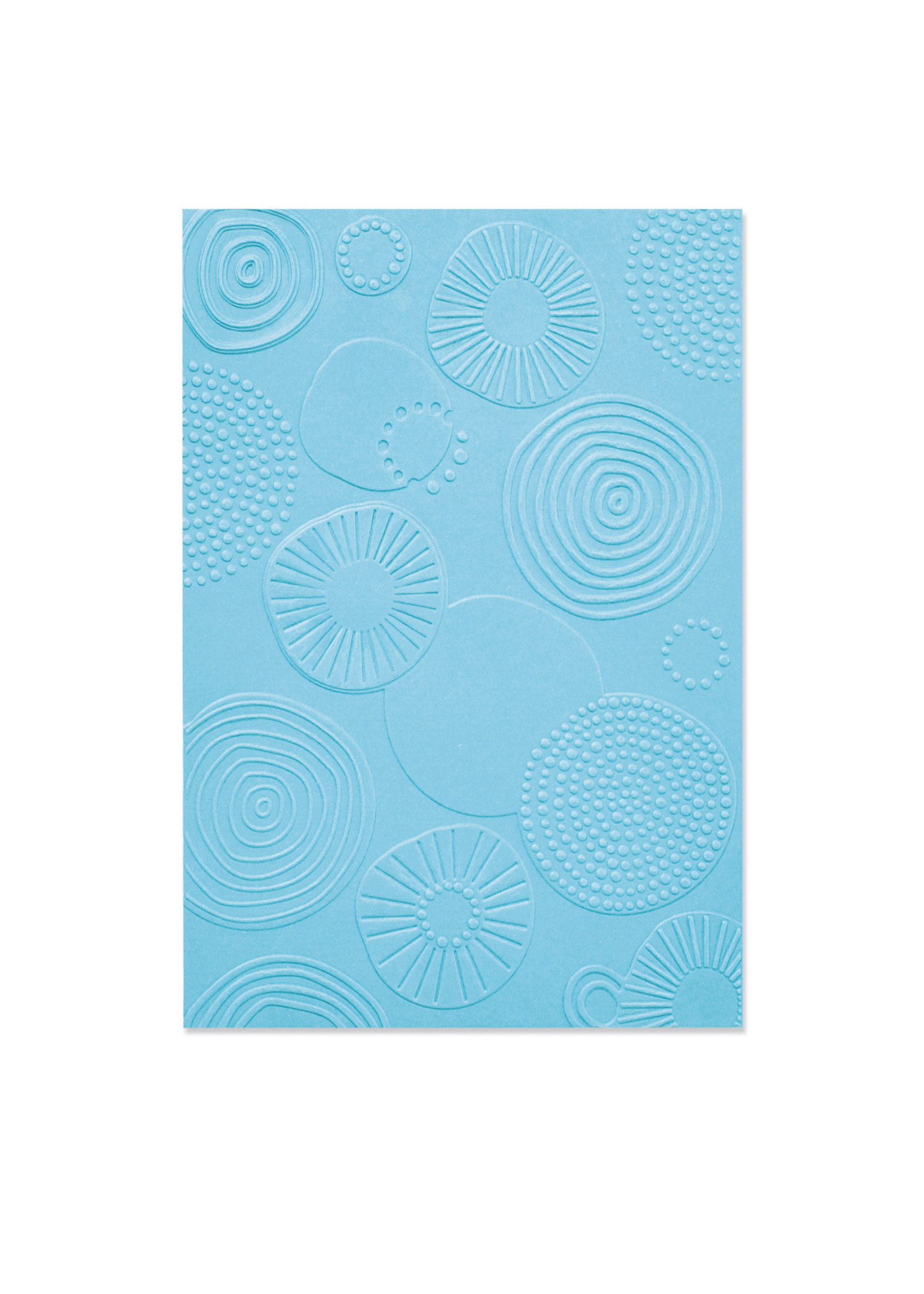 Sizzix Abstract Rounds Multi-Level Textured Impressions Embossing Folder