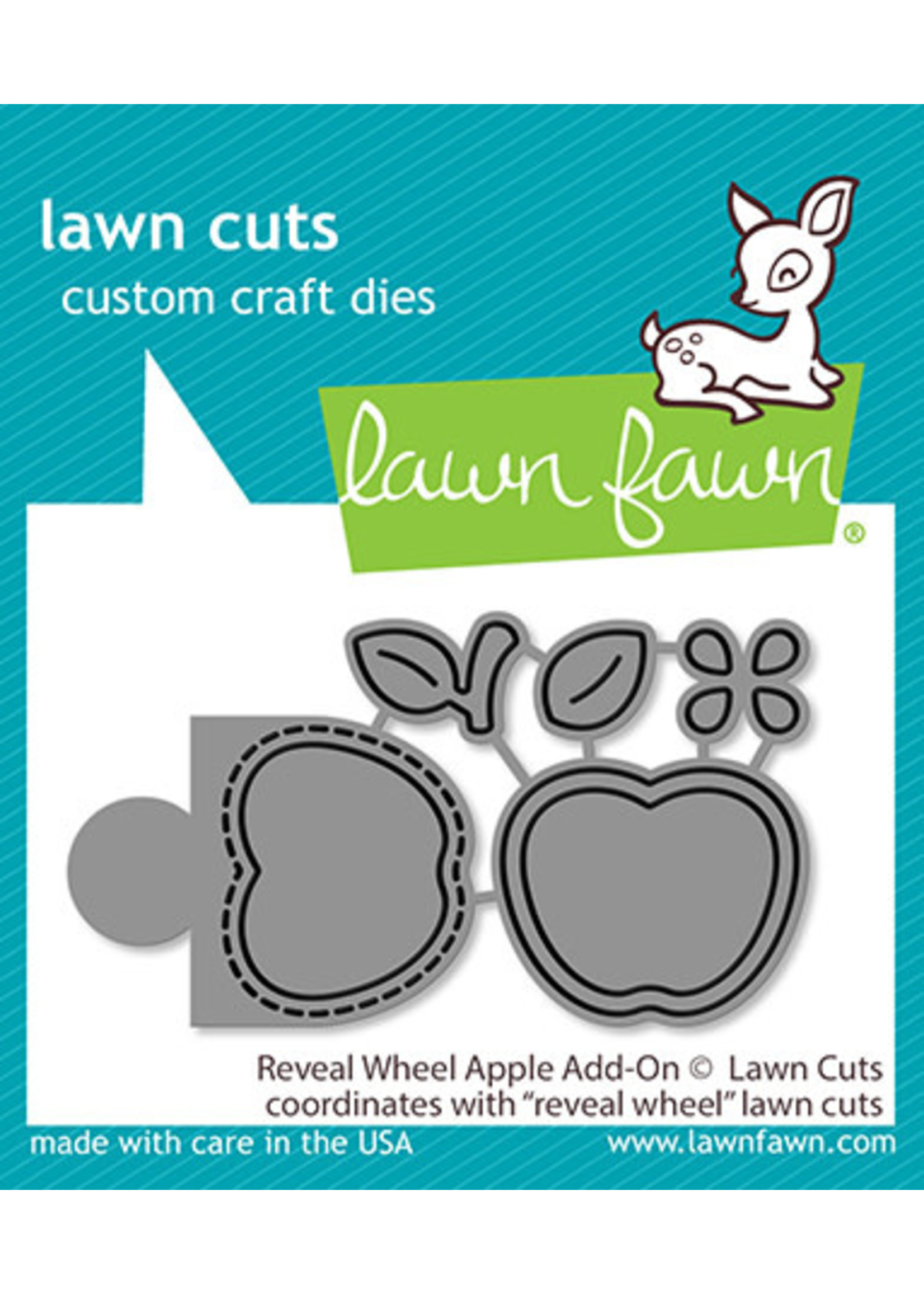 Lawn Fawn reveal wheel apple add-on die