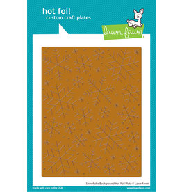 lawn fawn snowflake background hot foil plate