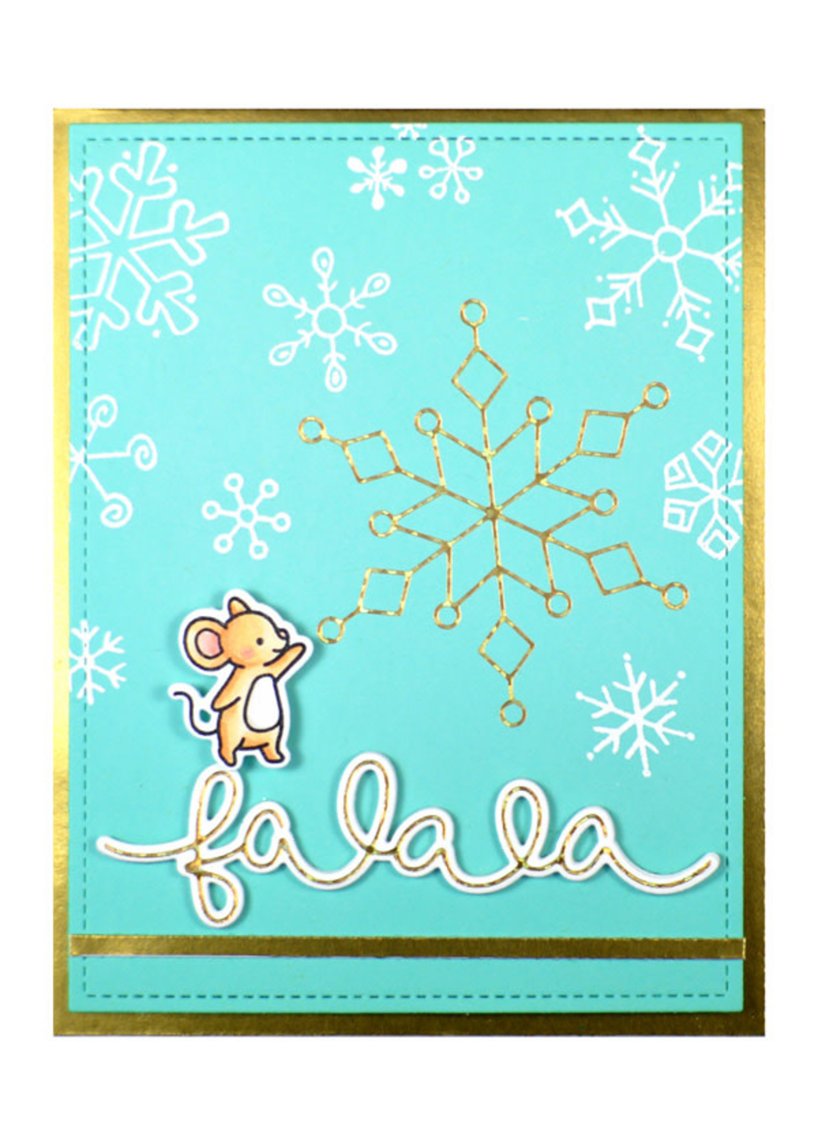 Lawn Fawn snowflake duo hot foil plates