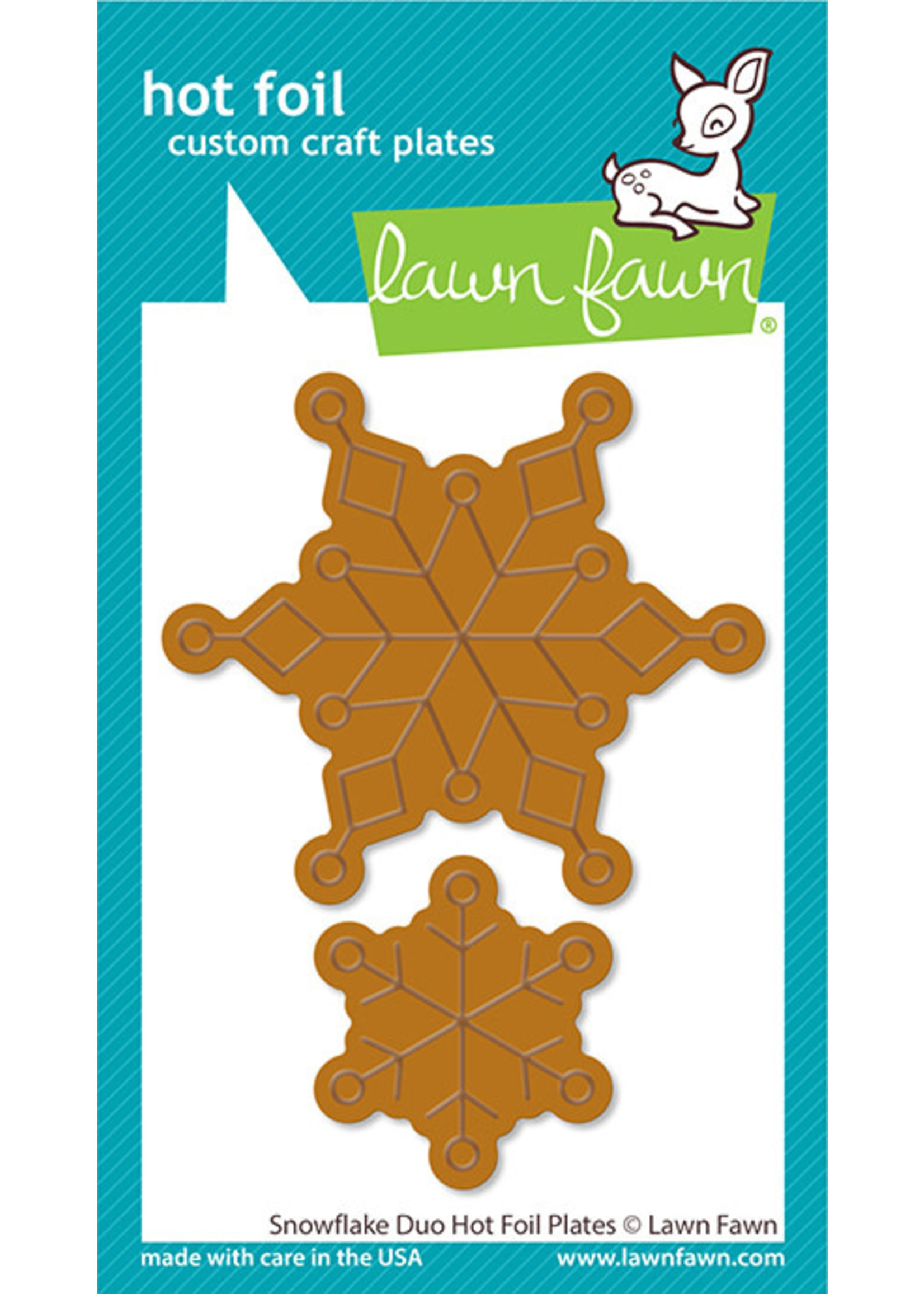 Lawn Fawn snowflake duo hot foil plates