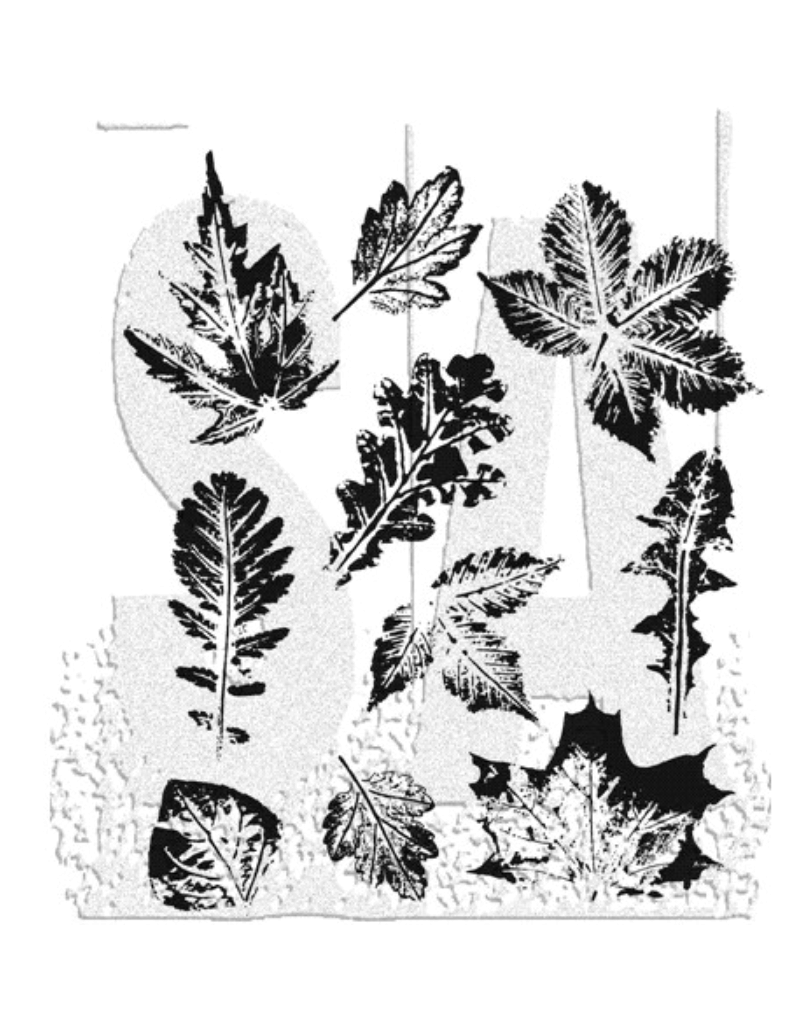 stampers anonymous Leaf Prints 2 Stamp