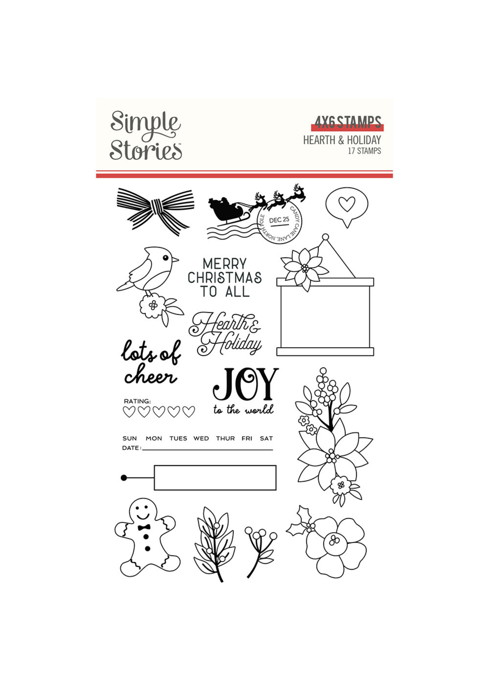 Simple Stories Hearth & Holiday - Stamps