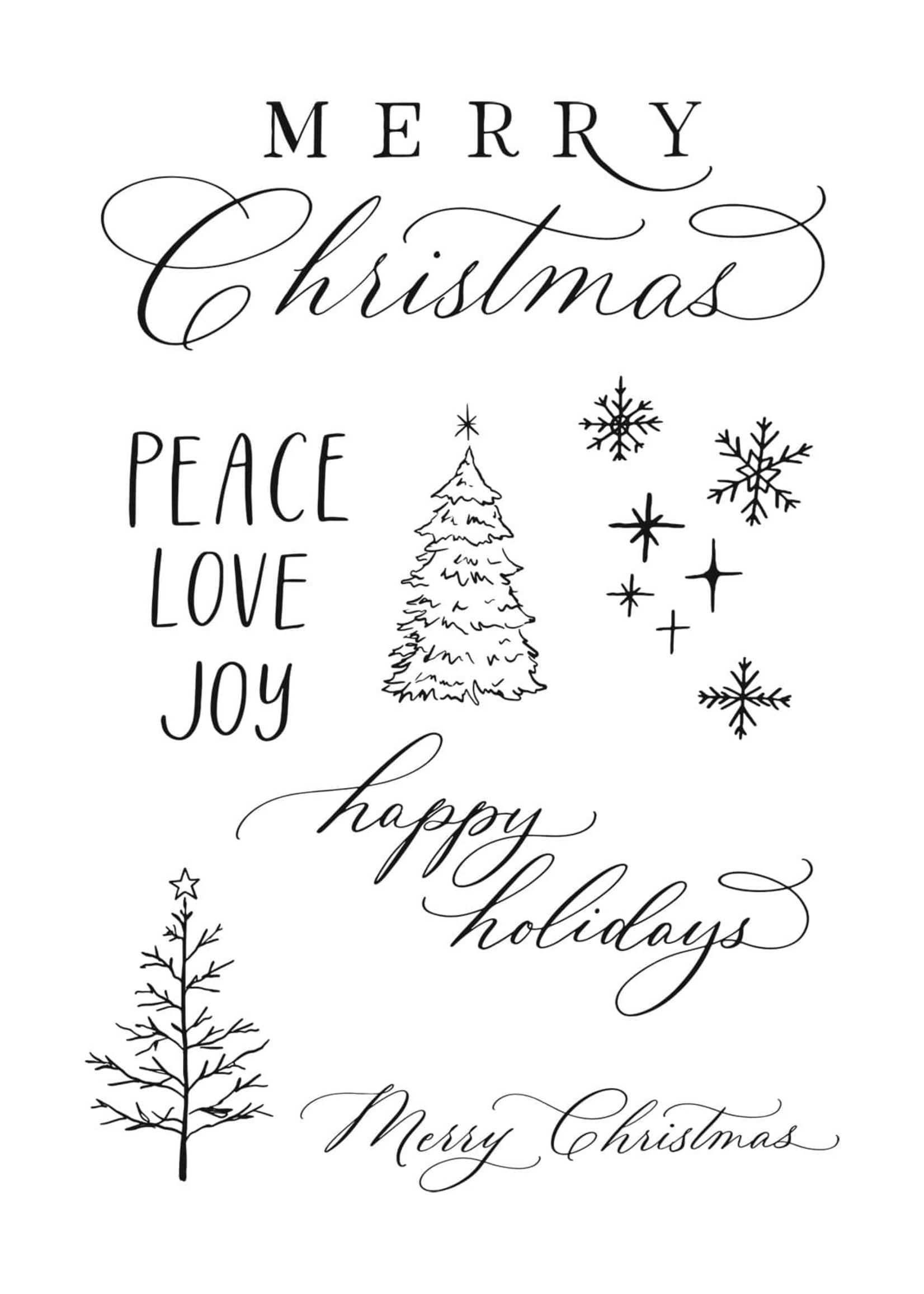 The Crafters Workshop Christmas Joy 4x6 Stamp