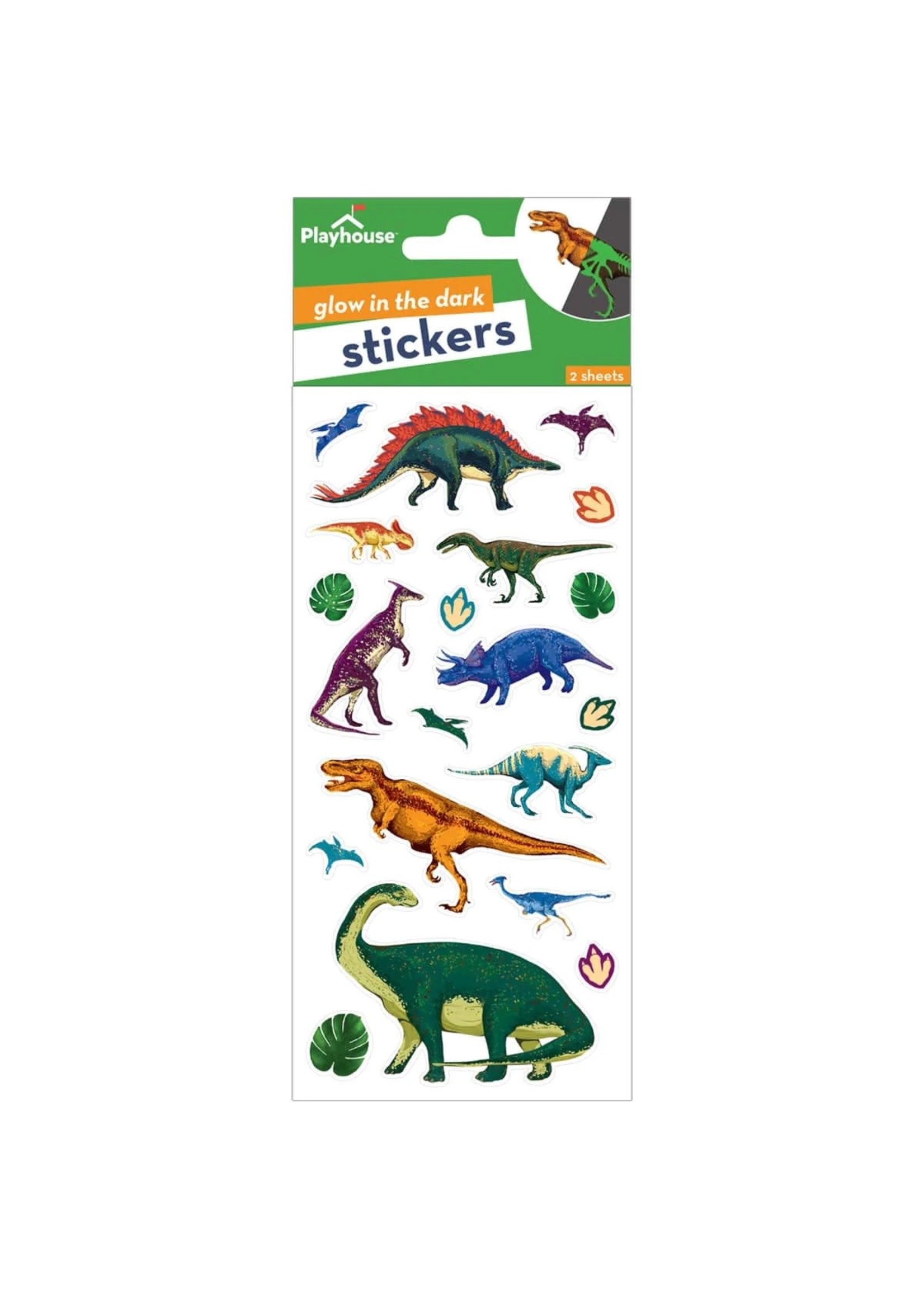 paper house Dinousaurs Glow-in-the-Dark stickers