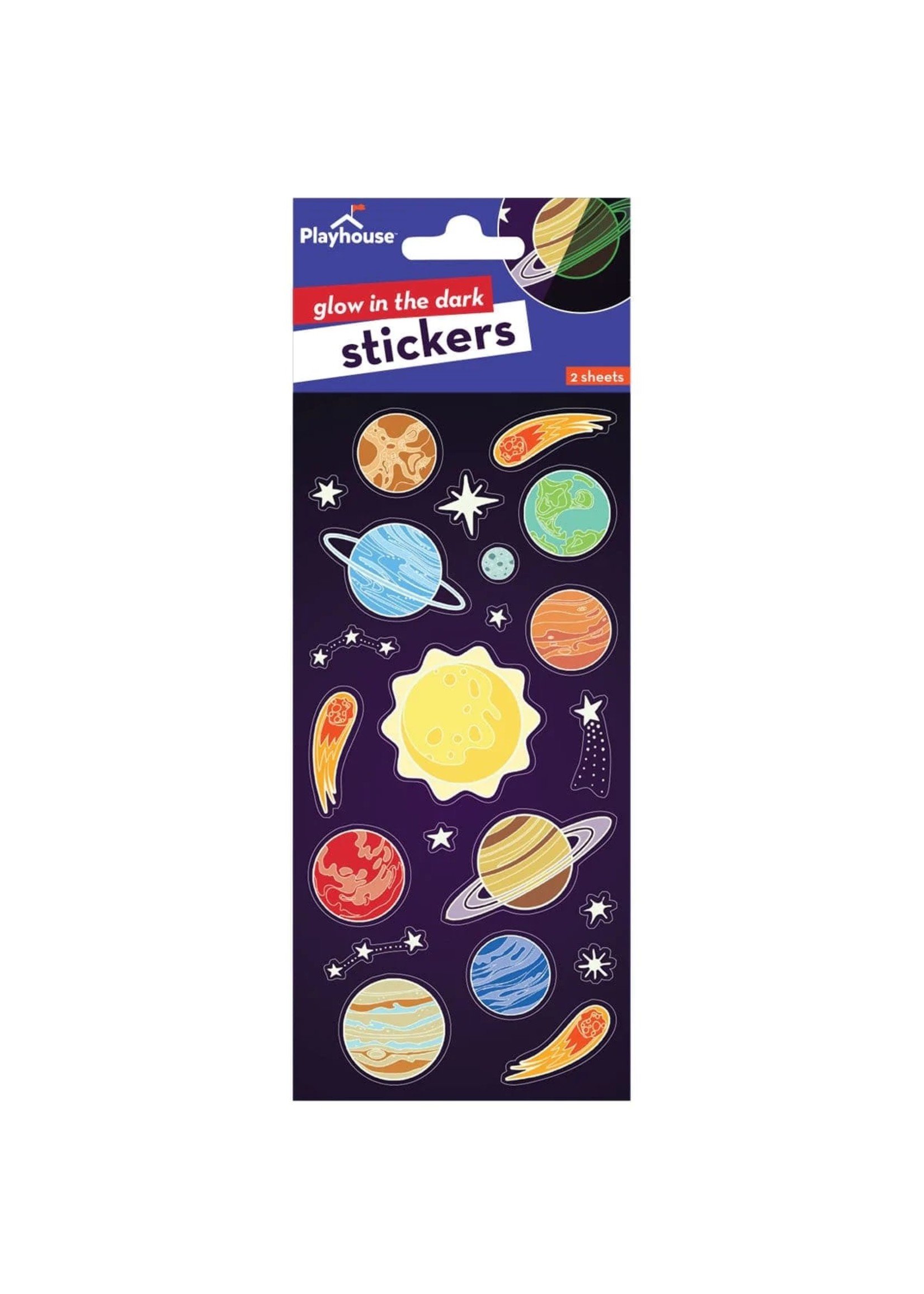 paper house Planets Glow-in-the-Dark stickers