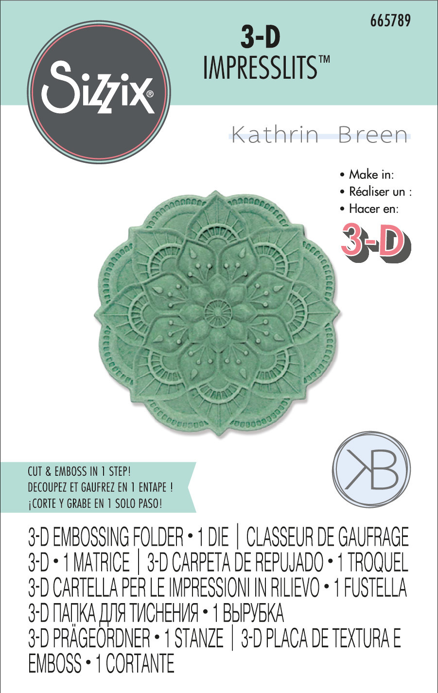 Sizzix Sizzix® 3D Impresslits™ Embossing Folder Adornment by Kath