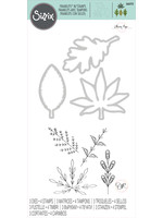 Sizzix Sizzix® Framelits® Die Set 3PK w/4PK Stamps - Decorative Leaves by Olivia Rose