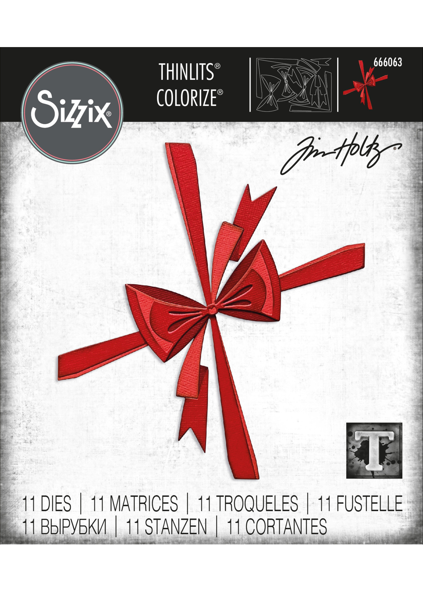 Sizzix Sizzix® Thinlits® Die Set 11PK - Bowtied, Colorize® by Tim Holtz®
