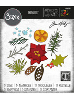 Sizzix Sizzix® Thinlits® Die Set 14PK - Modern Festive by Tim Holtz®