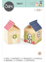 Sizzix Sizzix® Thinlits® Die Set 21PK - Seasonal House Gift Box by Jennifer Ogborn