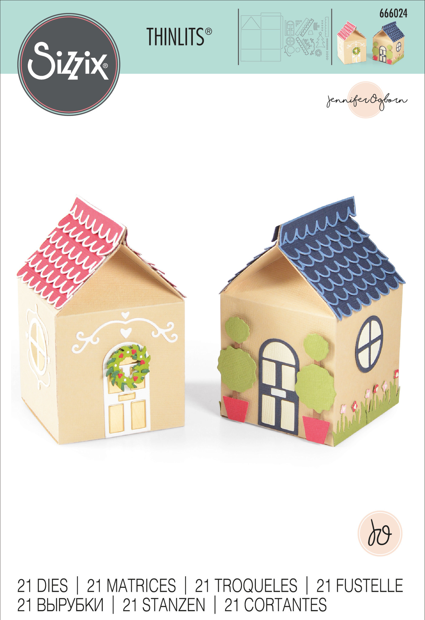 Sizzix Sizzix® Thinlits® Die Set 21PK Seasonal House Gift Box by