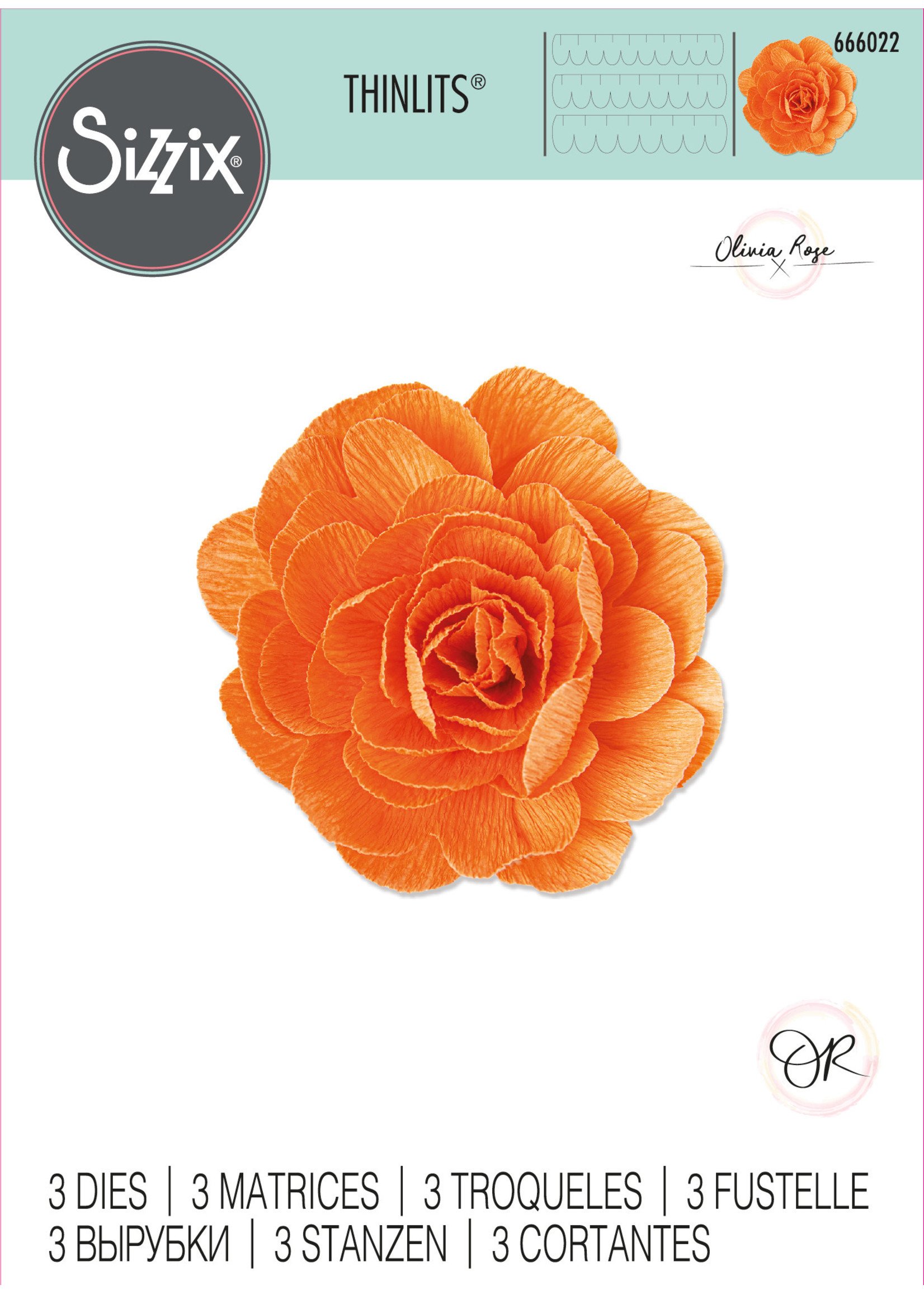 Sizzix Sizzix® Thinlits® Die Set 3PK - Pom-Pom Flower by Olivia Rose